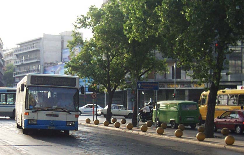 Public transit in Greek cities is fairly inexpensive